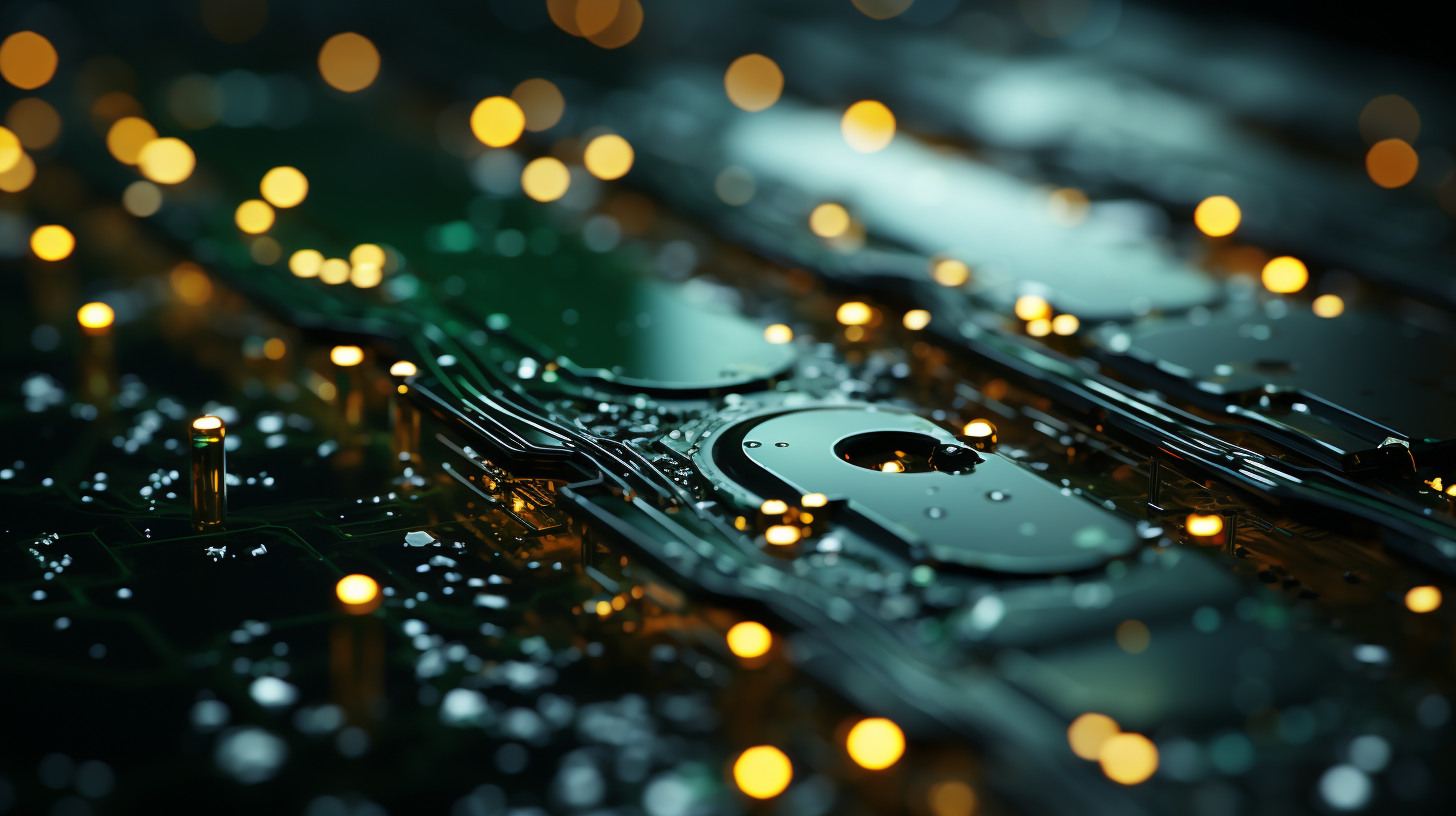 Microscopic futuristic surface texture