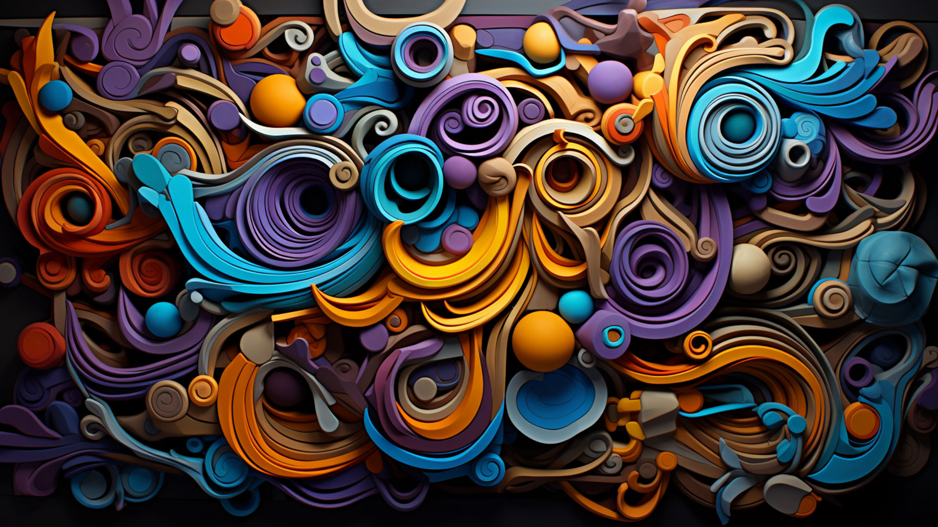 Graffiti-style intricate texture